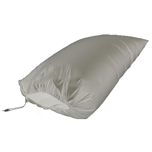 Løvpose til havetraktor, havefejemaskine, affaldspose - Grå 244*142cm