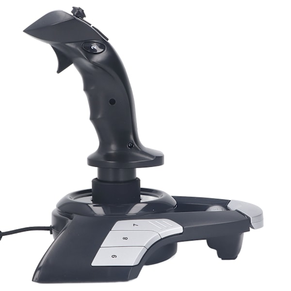 Flygjoystick-styrenhet 3D USB-trådbunden flygsimulatorpinne Joystick-styrenhet med vibrationsfunktion