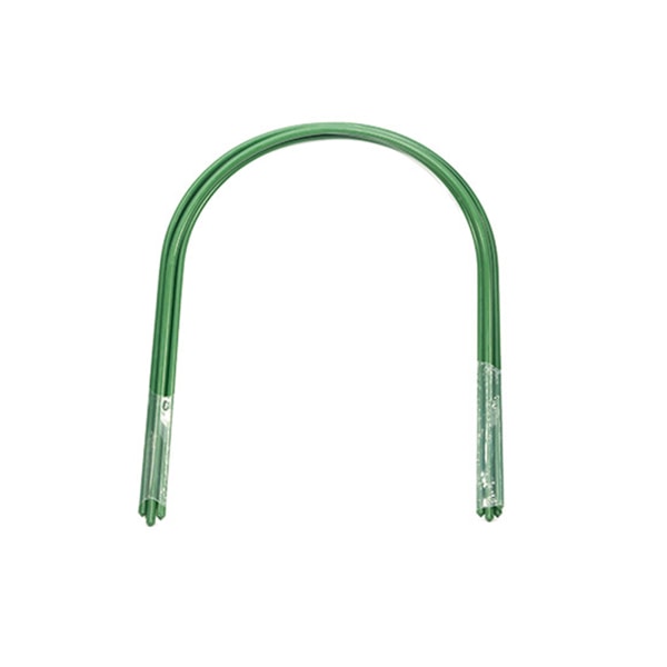 (10 STK) Tjock 0,8 CM bred 25 CM hög 55 CM plastbelagd stålrörsböj böjd trädgårdsvalvbåge för växthus