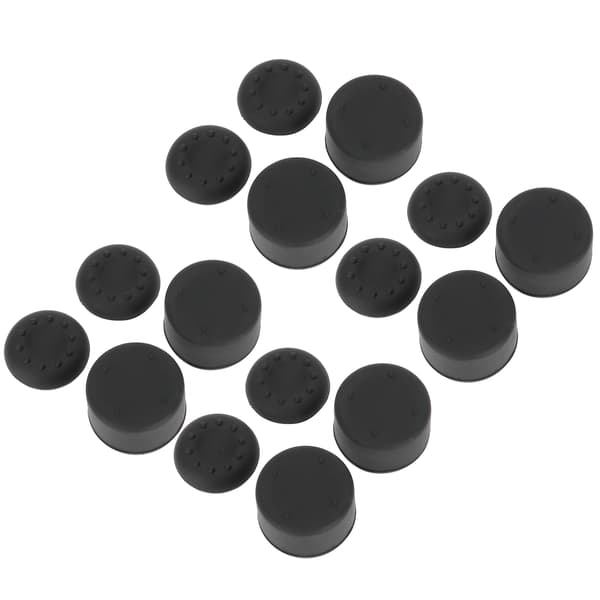 4 Sett Silikon Tommelspak Grep Deksel for PS4 PS5 Kontroller Joystickhette
