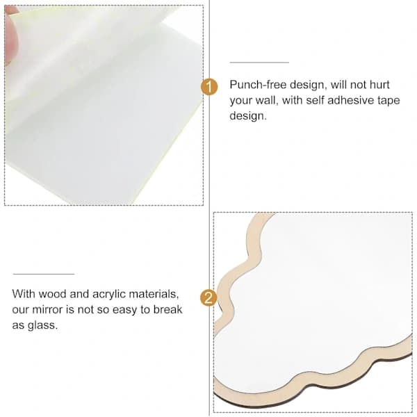 Nordisk Dekor Barnspegel Säkerhetsspegel Barnrumsspeglar Dekaler Barn Plast Speglar[pl]