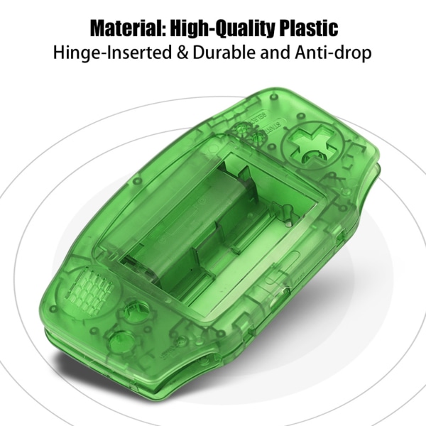 Foringsrør Hus Shell Pack erstatningsdekselsett Deler Erstattere for GBA Transparent Green