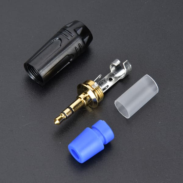 5 STK 3,5 mm Han til Han Stereo Lydkabel Adapter DIY Stik