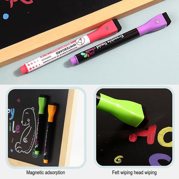 1PC/8PCS Magnetiske Flydende Kridtmarkører Bærbart Holdbart Malerværktøj til Kalendertavle Whiteboard 8PCS