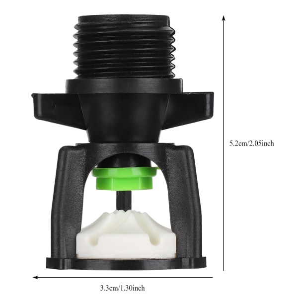 3 stk Havevandingsværktøj Plænesprinkler 360° roterende sprøjtedyse hantråd G1/2in DN15