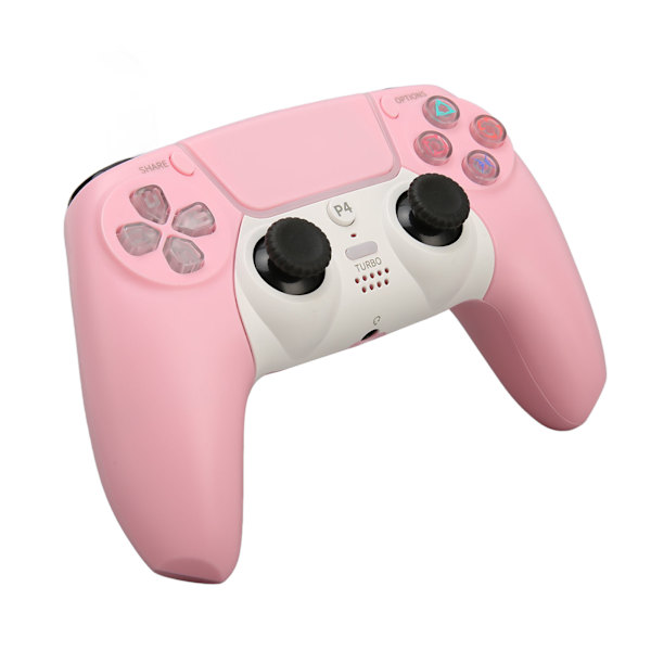 Bluetooth-kontroll, Uppladdningsbar Trådlös Spelkontroll för PS4 för PS5 för Windows 7 8 10 PC-surfplatta Rosa