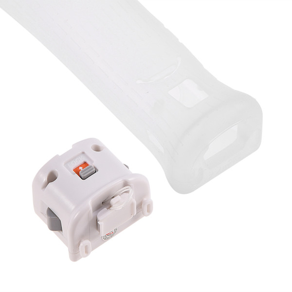 MotionPlus Sensor Adapter Silikonetui for Nintendo Wii Remote Hvit