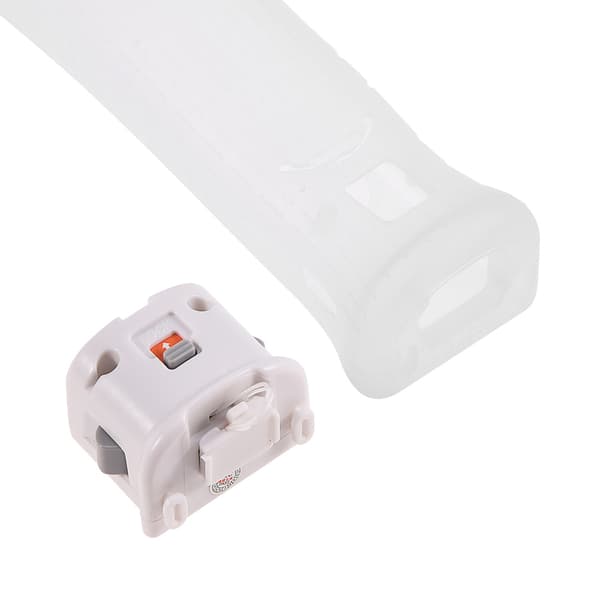 MotionPlus Sensor Adapter Silikonfodral för Nintendo Wii Remote Vit