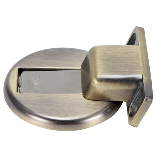 2 Sæt Antik Messing Rustfrit Stål Magnetisk Dørstopper Holder Dørstopper Tilbehør