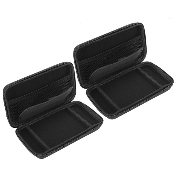 2 st Bärbar Förvaringsväska Bärväska EVA Skyddande Hårdväska för NDSILL/Nintendo 3DSXL Svart