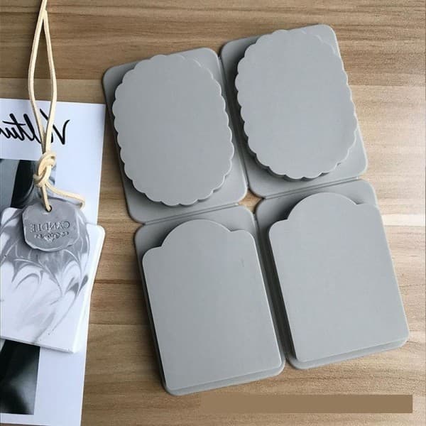 Kynttilämuotit kynttilät DIY-silikonimuotit soikea pitsiovenkarmi