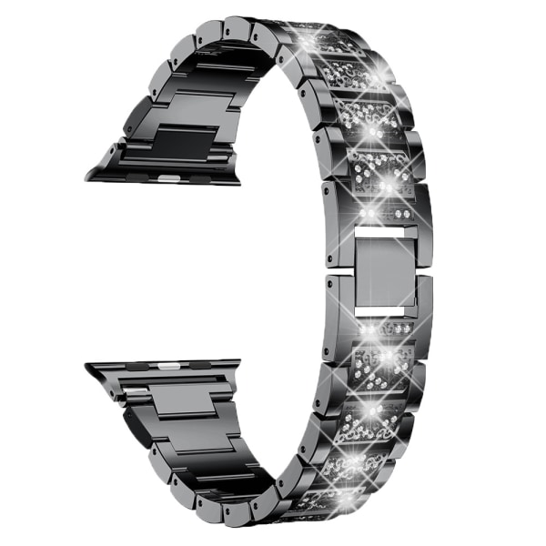 För Apple Watch Strap iWatch, 38/40/41Lättlegering Metall Glitter Crystal Quick Release Armband, Damsport