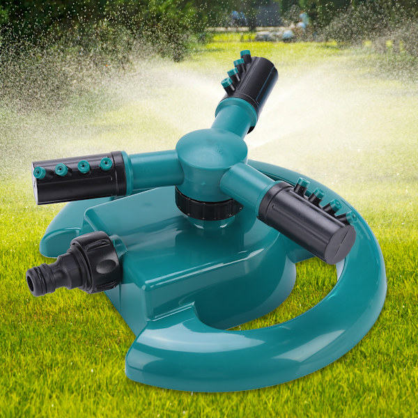 360° Fullsirkel Roterende Vannings Sprinkler System for Hage Grønn