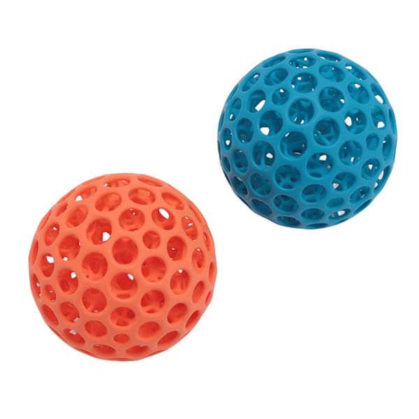2 stk. Mesh Stressbold 3D-printet hul elastisk klemmelegetøj Angstdæmpende håndgreb bold