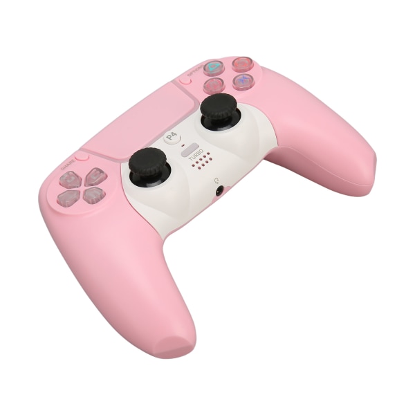 Bluetooth Controller Genopladelig Trådløs Gamepad Joystick til PS4 til PS5 til Windows 7 8 10 PC Tablet Pink- W