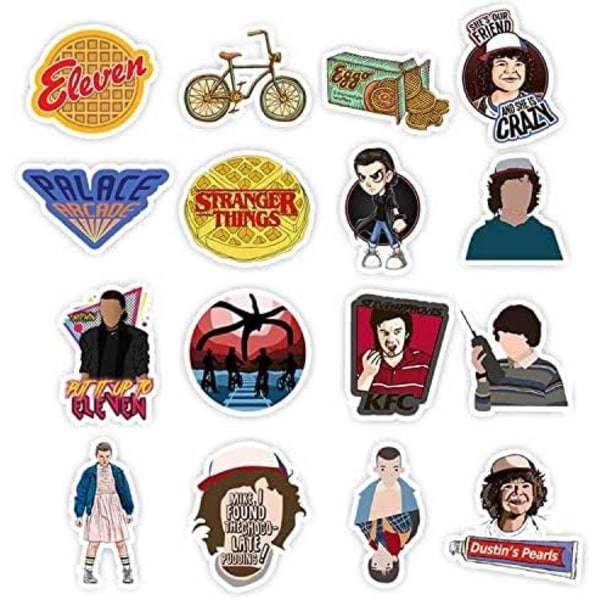 Stranger Things Sticker 100 STK, Vinyl Vandtæt Laptop Sticker Bil Motorcykel Cykel Bagage Decal Patches Skateboard Sticker DIY Stickers