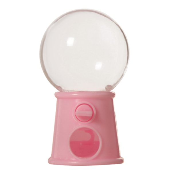 Innovativ Mini-Lyspære Gashapon Maskine med Flere Farver - Sæt med 12 Søde Rosa Plastik Opbevaringsbokse