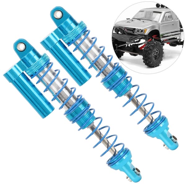 Justerbar dobbeltfjeder metaloliedæmper til 1/10 RC Crawler Bil 100mm