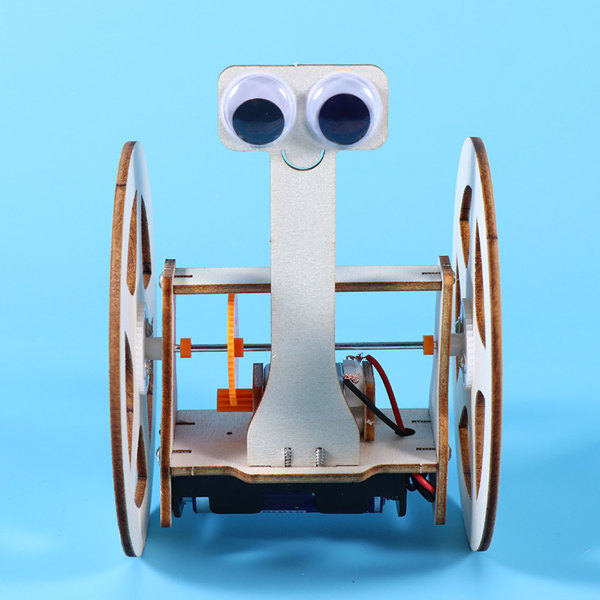 Motorrobotleketøy elektrisk vitenskapelig DIY-balansebil Robotteknisk leketøy i tre for barn Type 1