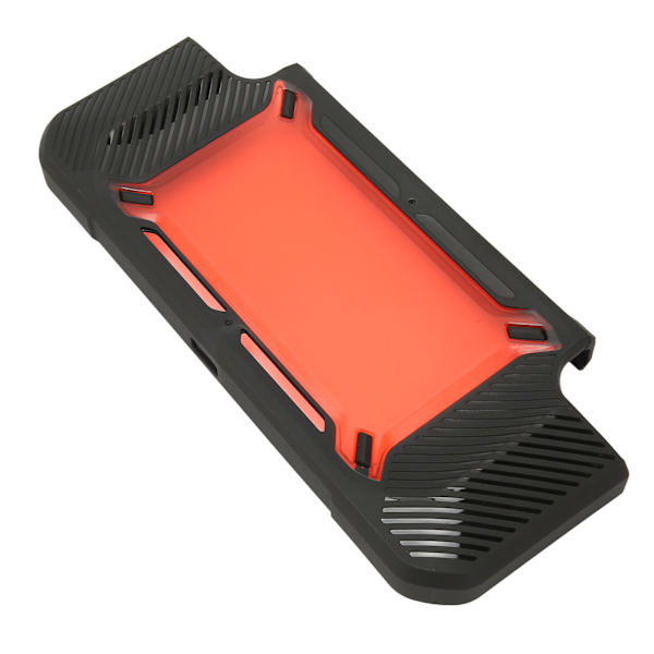 Beskyttende deksel for spillkonsoll TPU, fallbeskyttelse, beskyttende etui, varmespredning, bakdeksel for Switch, svart rød