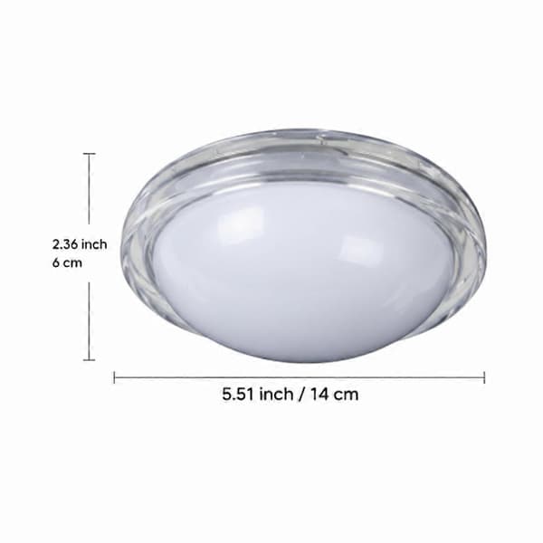 【02】Rund taklampe for baderom