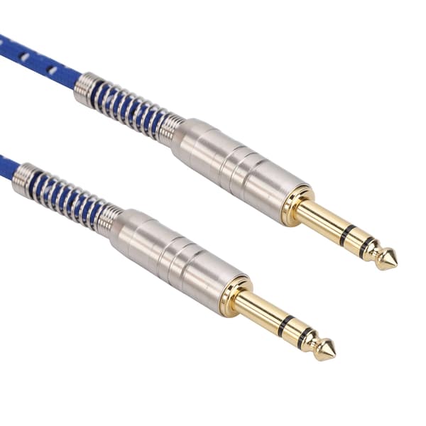 6,35 mm hann til hann rett lydkabel stereoadapterledning 1 m