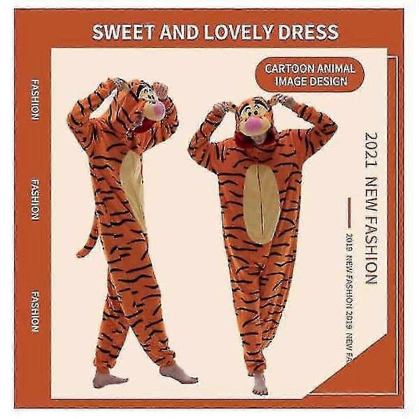 Cosusket Åtsittande Unisex Pyjamas Tigger 85cm