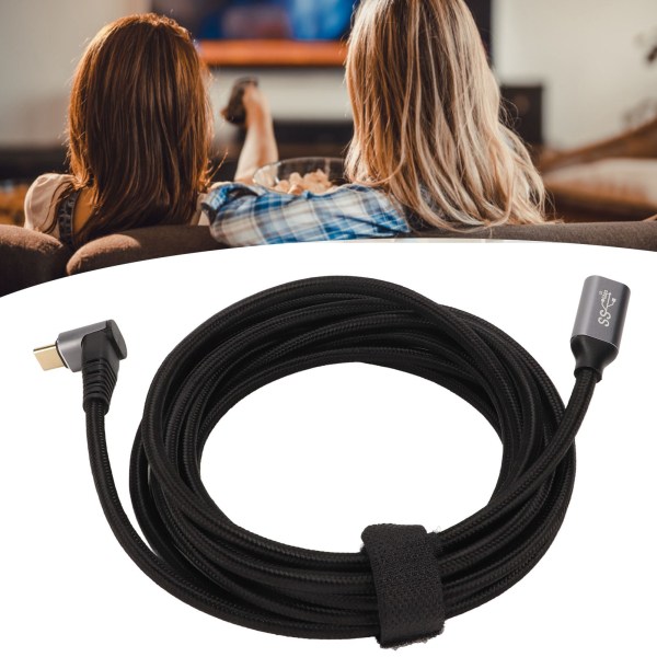 USB C 3.1 han-til-hun-kabel PD100W Hurtigopladning 10Gbps 4K ved 60Hz USB C-opladningskabel til Steam Deck-spilkonsoller 300cm/118.1in