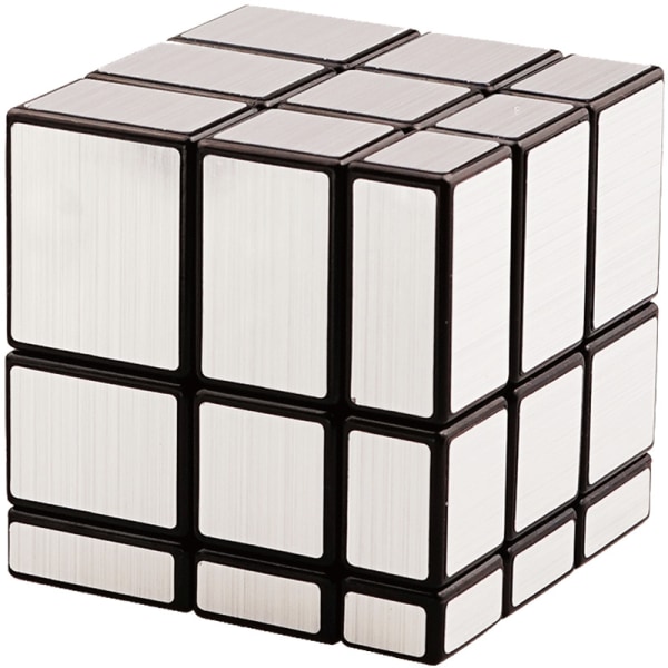 Silver-Cube 3x3 3x3x3 Magic Mirror Speed ​​​​Magic Cube Ultra Rask puslespill