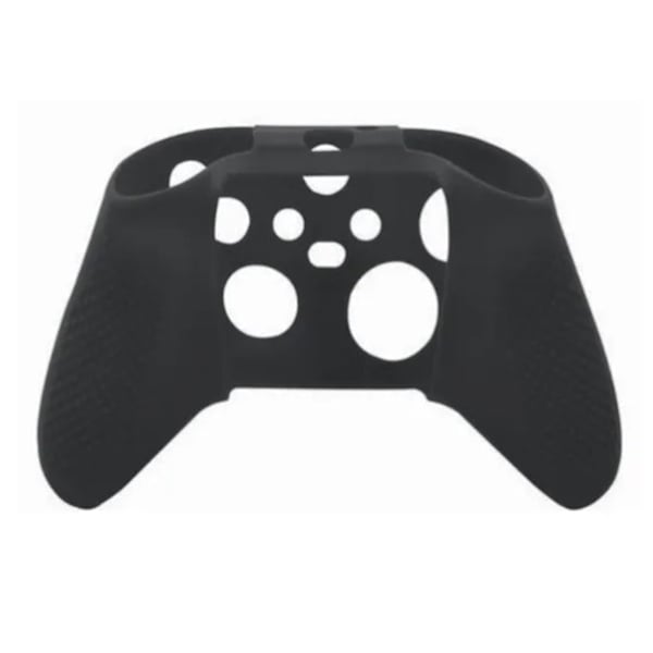 Spelkontroll Silikonfodral Skyddande Omslag med Halkskydd och Tangentlock för XBOX ONE Slim Svart