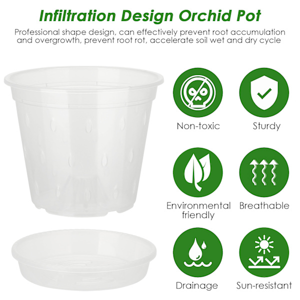 (5 stk. transparente 160 (ydre diameter: 15 cm indre diameter: 11,8 cm) egnet til: 6 tommer/7 tommer) matchende bakke