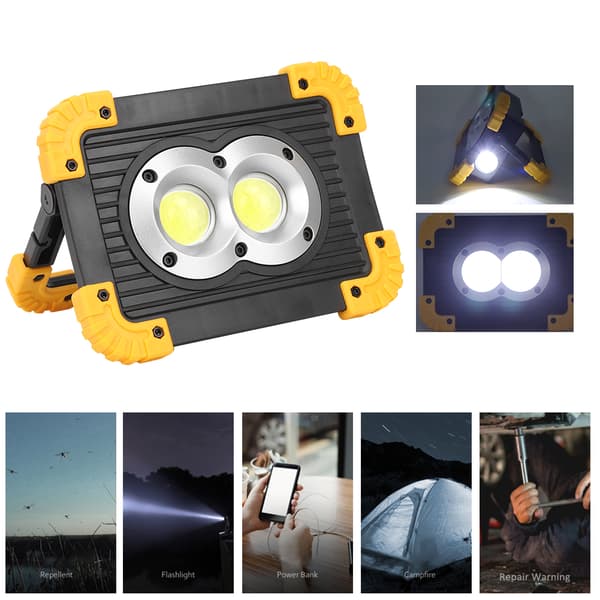 LL802 Multifunksjonell COB Arbeidslampe Bærbar Mini Batteri Nød Campinglampe