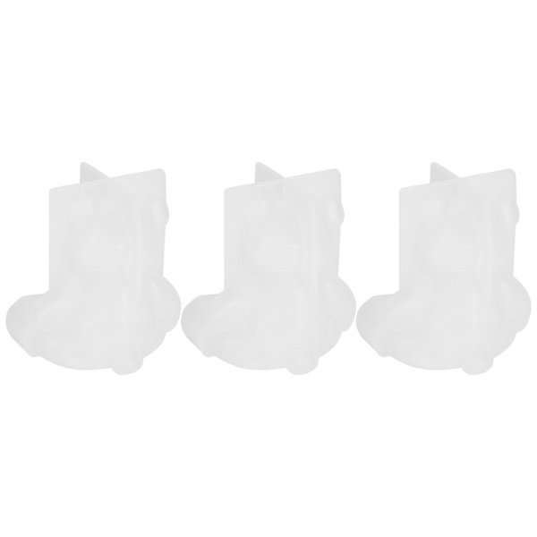 3 stk. Bjørn-Formet Harpiksforme - 3D Silikon Epoxy Dyrestøbeforme til Dekorative Håndværk