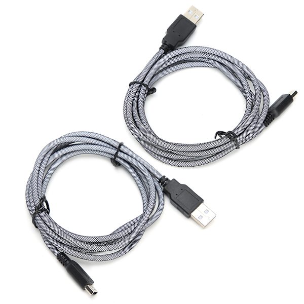 2 st 1,5 m PVC värd Micro USB laddningskabel Hållbar passform för Nintendo New 3DSXL NDSi 2DS