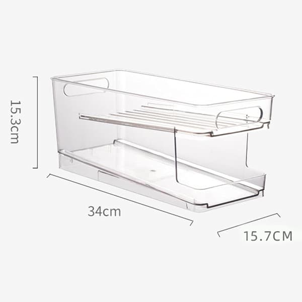 Can Holder for Refrigerator and Kitchen Cabinets, Can Rack for Refrigerator Storage of Drink Cans, Stackable Plastic Can Dispenser, Drink Can, Fruit Snack