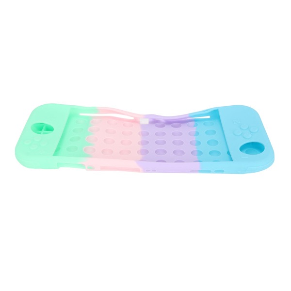 För Switch OLED Case Reptålig Spelkonsol Silikon Cover Blå Lila Rosa Grön