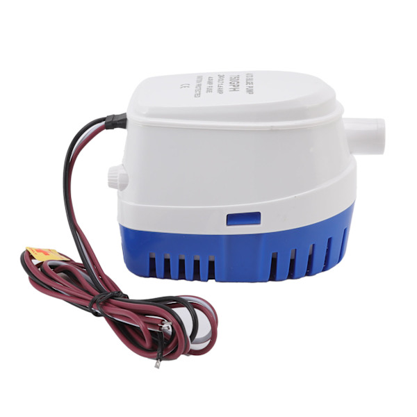 Automaattinen pohjapumppu, iskunkestävä, mini, monitoiminen, DC-upotuspumppu kellukkeella, 24V 1.6A 4A sulake