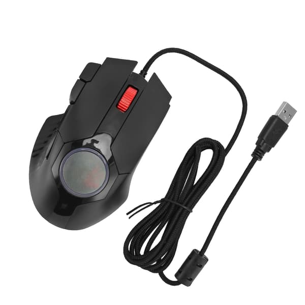 Trådløs Gaming Mus 7200 DPI RGB Baggrundsbelyst 8 Programmerbare Knapper Ildknap til PC Laptop
