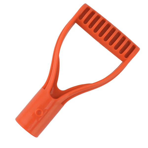 Spade-kahvan muovi 32 mm sisähalkaisijalla D-muotoinen kahva Lapiokahvan vaihto lumilapioon kaivamiseen haravointiin Oranssi