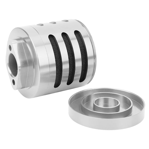 Luftfilter i aluminium för r C 1:5 skala HPI Baja KM Rovan AF T RC modellbil Silver