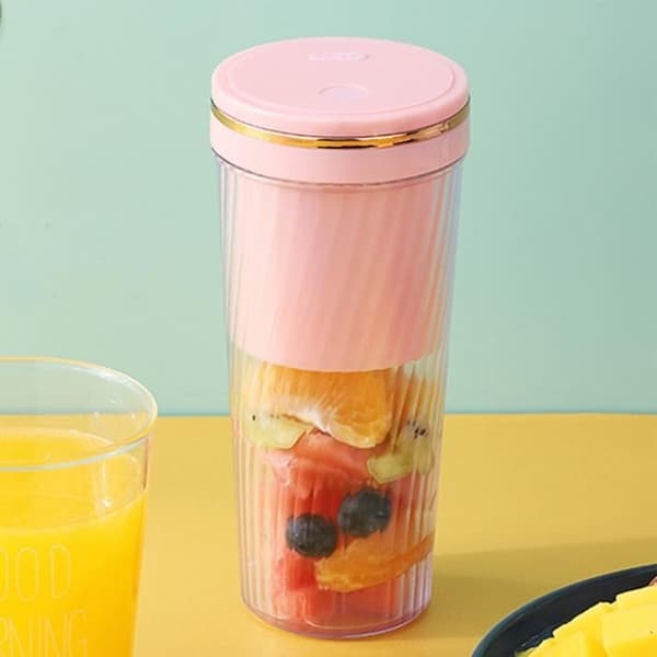 JUICER Elektrisk Blender Lång Batteritid Hög Kvalitet Standbytid 350 Stil - Rosa 2