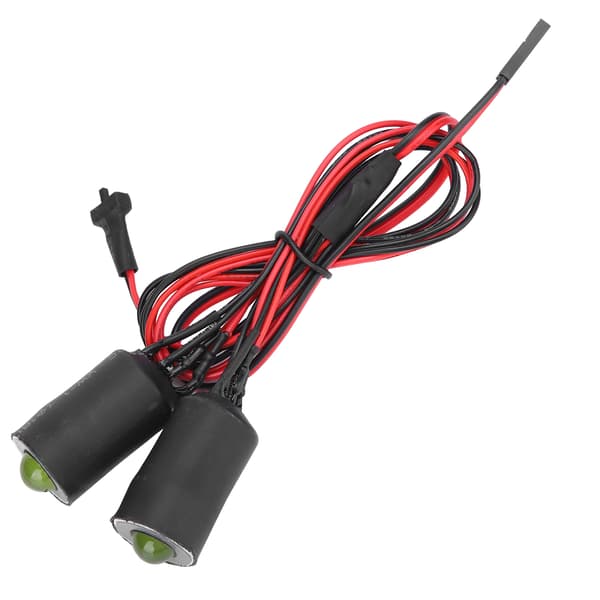 RC Bil LED Strålkastare 17mm DIY Modifiering Grön Vit