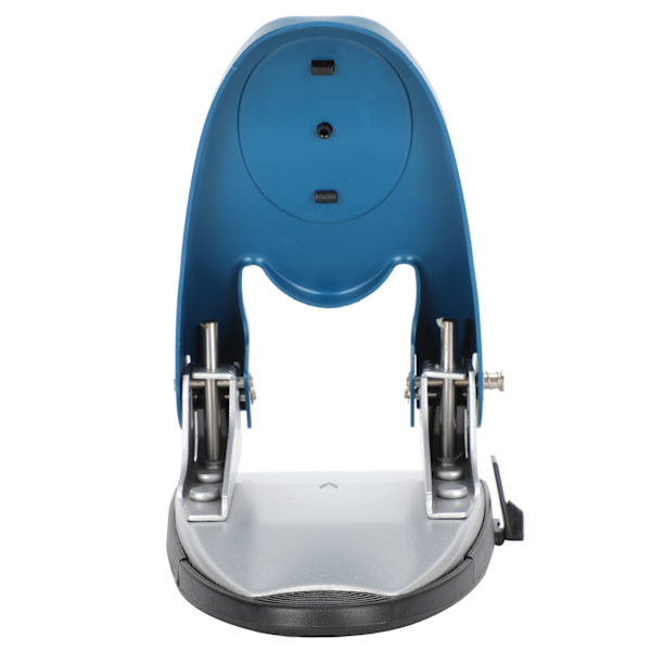 Robust 2-hålsstans för 50 ark, manuell drift, ergonomisk design, hållbar blå kontorsmaterial