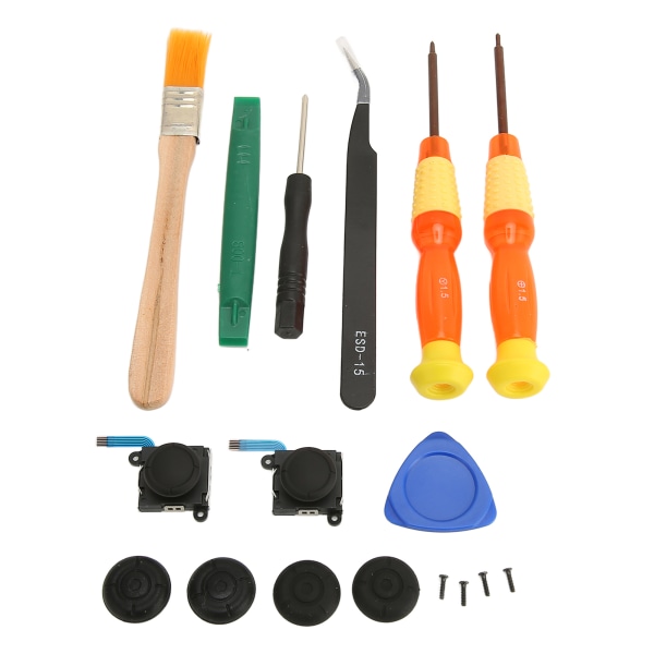 Reparera Joystick Replacement Tool Kit 17 i 1 professionella Gamepad Reparationsverktyg för Switch-spelkonsoler