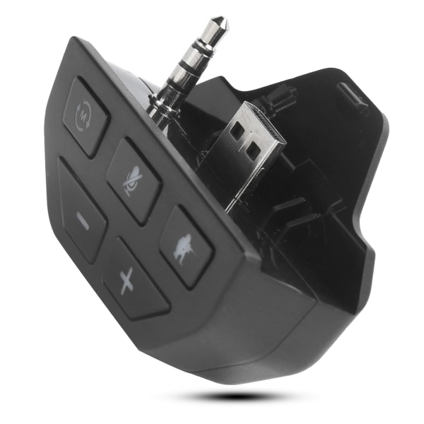 Headset Adapter Controller Ljudadapter Hörlurskonverterare för Xbox One Wireless Gamepad Svart