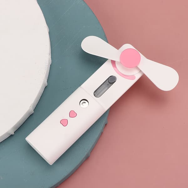 Bærbar USB Nano Atomizer Hydrerende Sprayvifte Maskin Rosa