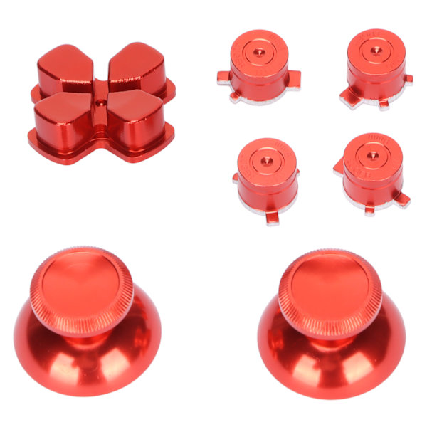 Kontrollknapp Joystick-tangent Aluminiumlegering ABXY-knappar för Playstation5-kontroll Röd