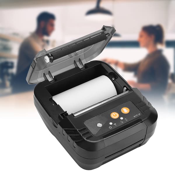 Bærbar Bluetooth termisk etiketprinter 78 mm kvitteringsprinter US-stik