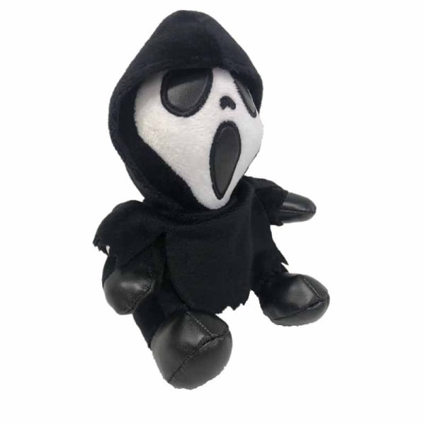 1 stk Grim Reaper plysjleketøy Ghost Face Screaming Doll Halloween Gi