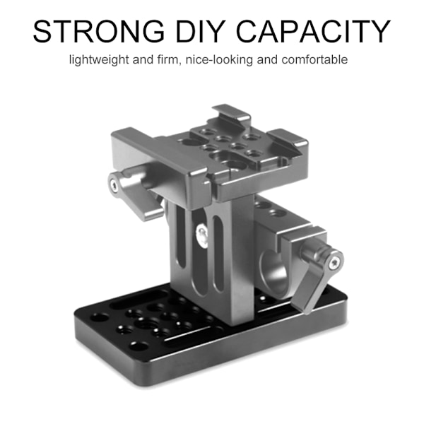 Tripod Adapterplade med 1/4\" & 3/8\" Gevindhuller for Forbedret Stabilitet og Alsidighed
